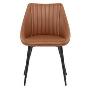 Sedia Vera Pelle - Strata Marrone