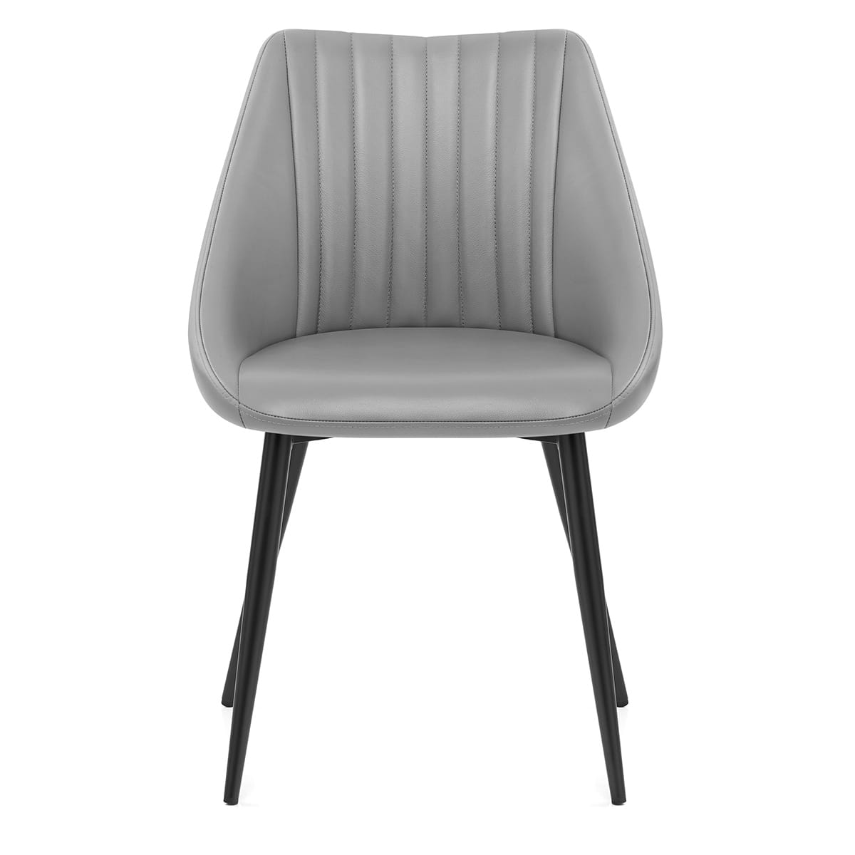 Sedia Vera Pelle - Strata Grigio