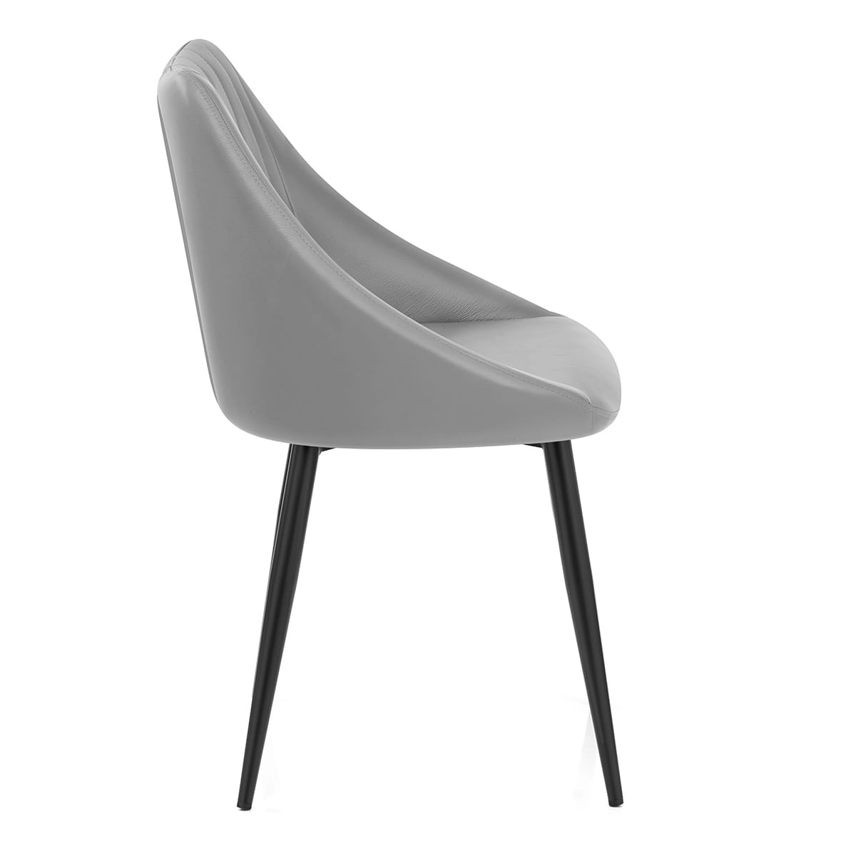 Sedia Vera Pelle - Strata Grigio