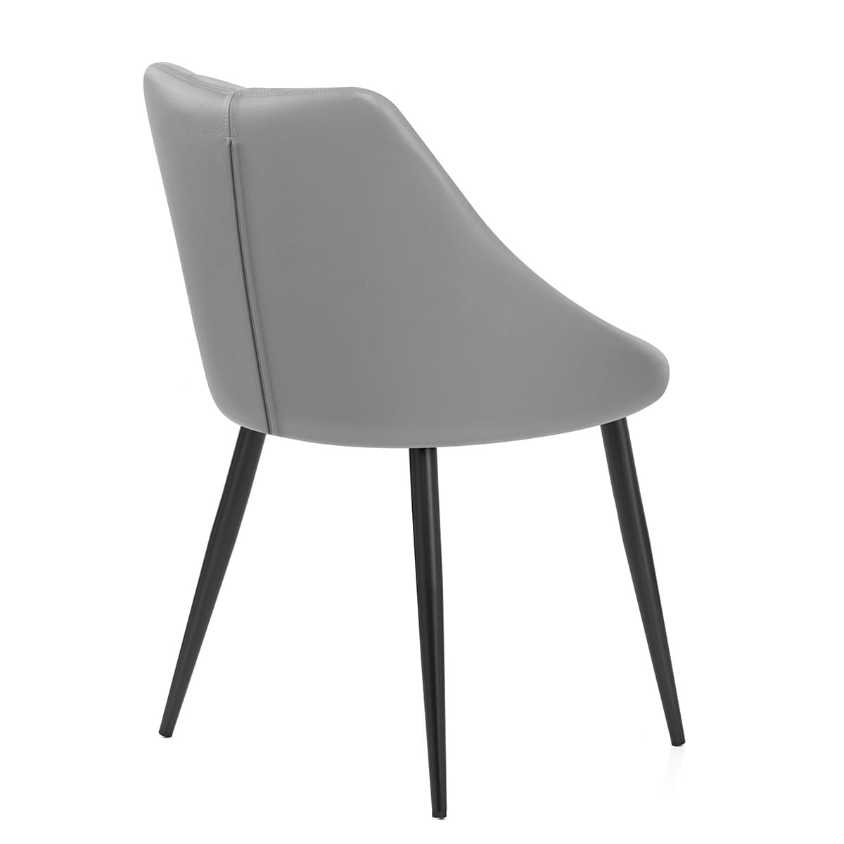 Sedia Vera Pelle - Strata Grigio