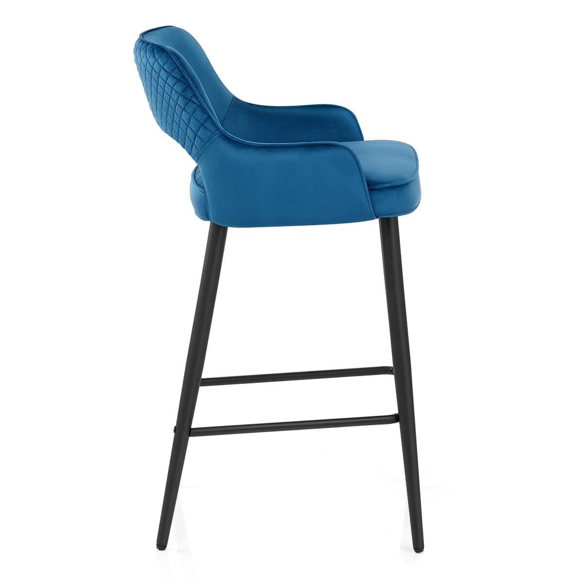 Sgabello Velluto - Sutton Blu