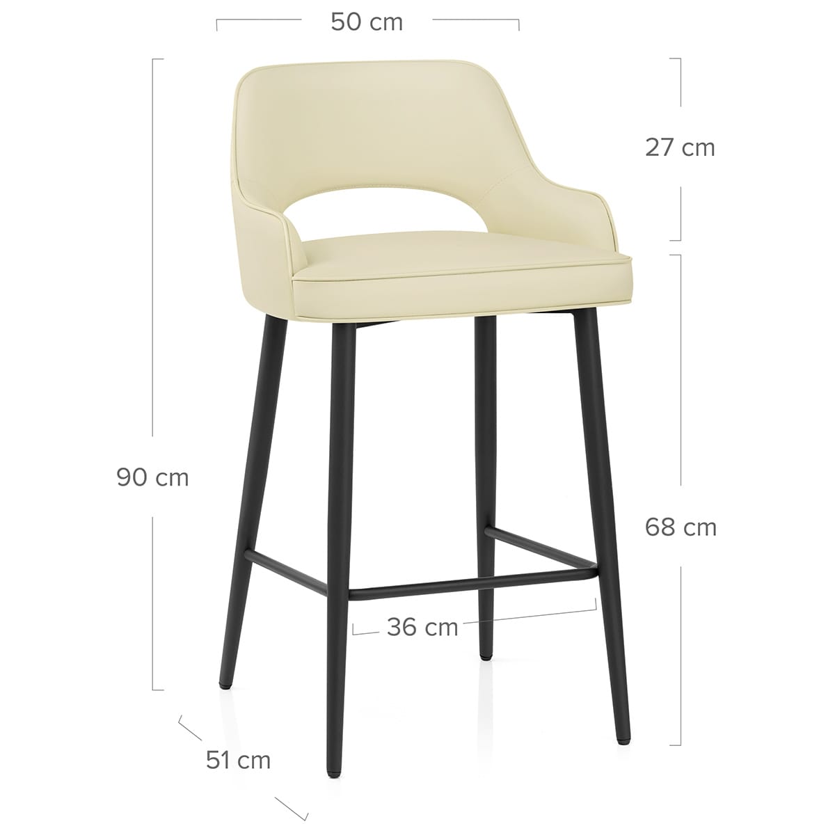 Sgabello Ecopelle - Sutton Crema