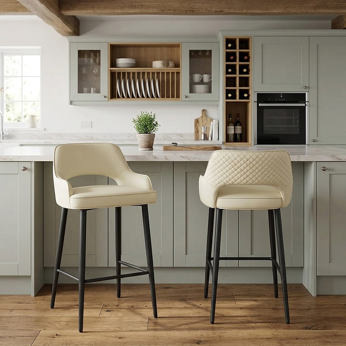 Sgabello Ecopelle - Sutton Crema