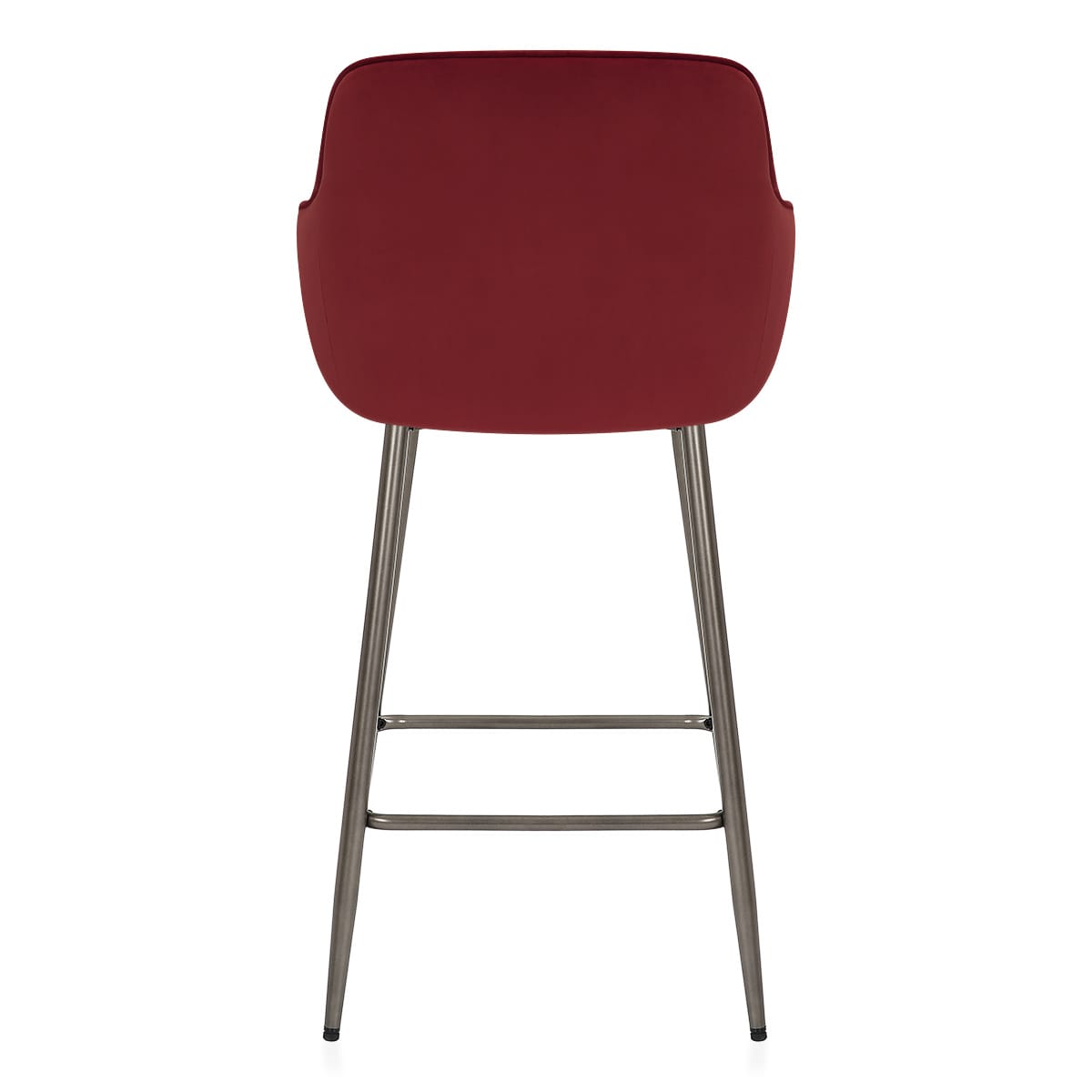 Sgabello Velluto - Sydney Rosso