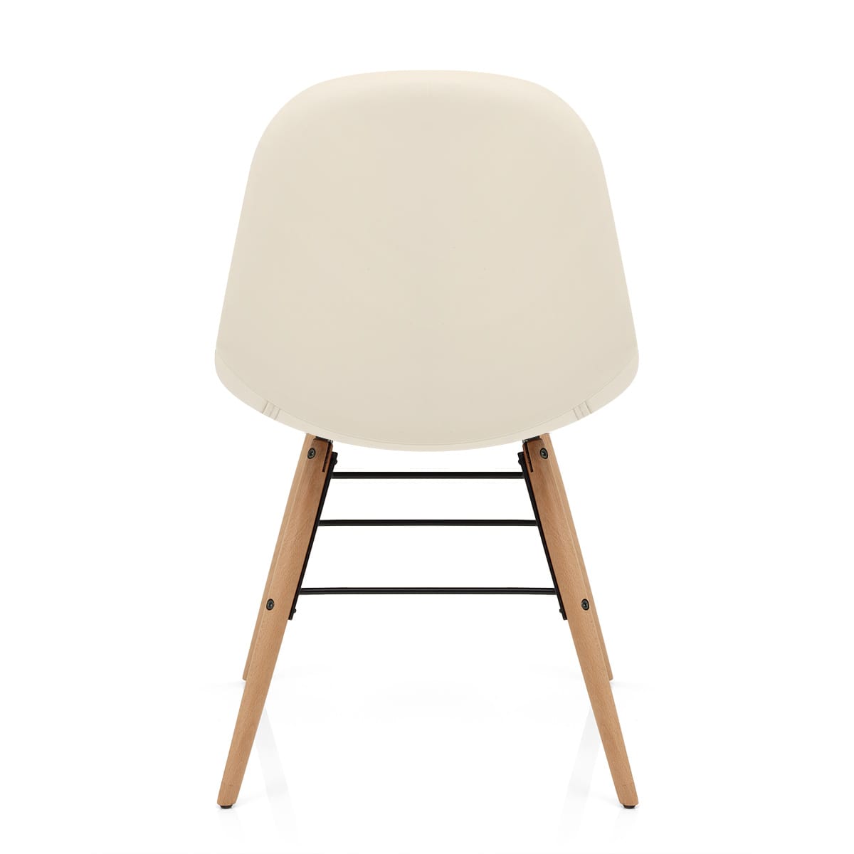 Sedia Ecopelle Legno - Tate Crema