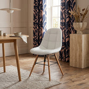 Sedia Ecopelle Legno - Tate Crema