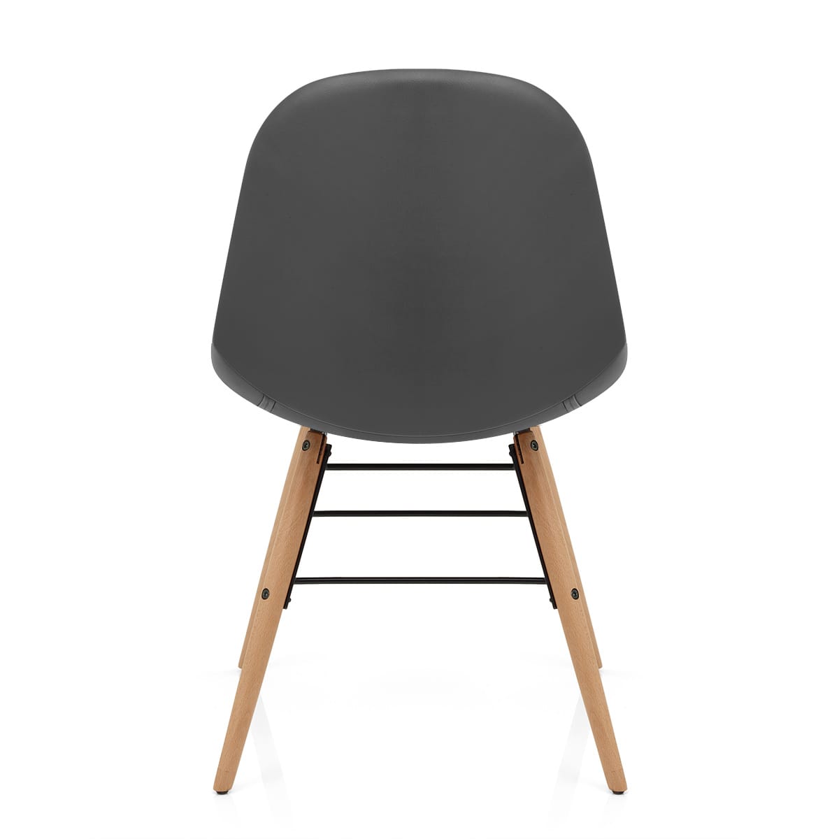 Sedia Ecopelle Legno - Tate Grigio