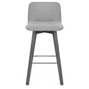 Sgabello Tessuto Legno Grigio - Tide Grigio