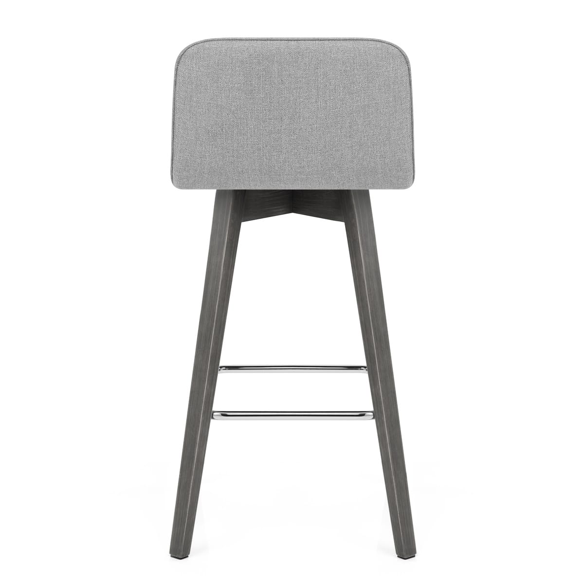Sgabello Tessuto Legno Grigio - Tide Grigio
