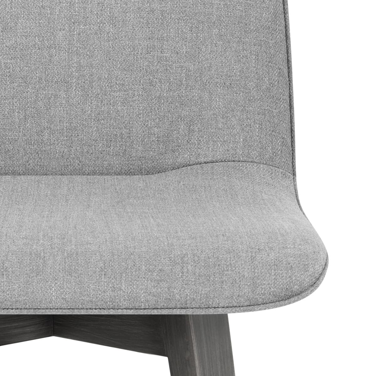 Sgabello Tessuto Legno Grigio - Tide Grigio