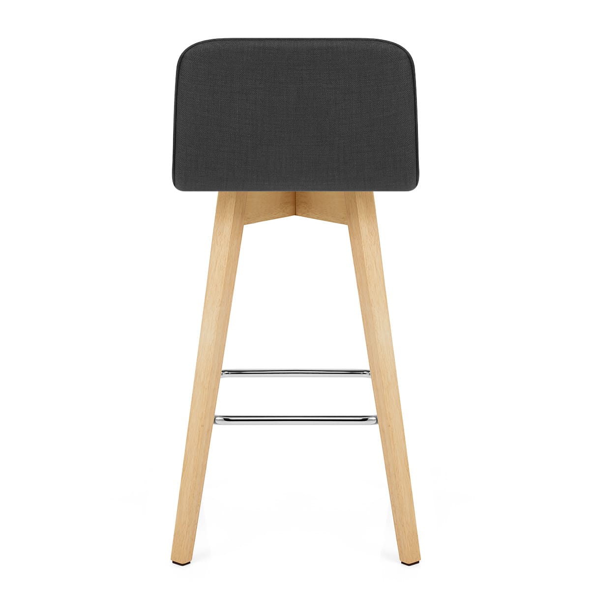 Sgabello Tessuto Legno - Tide Nero