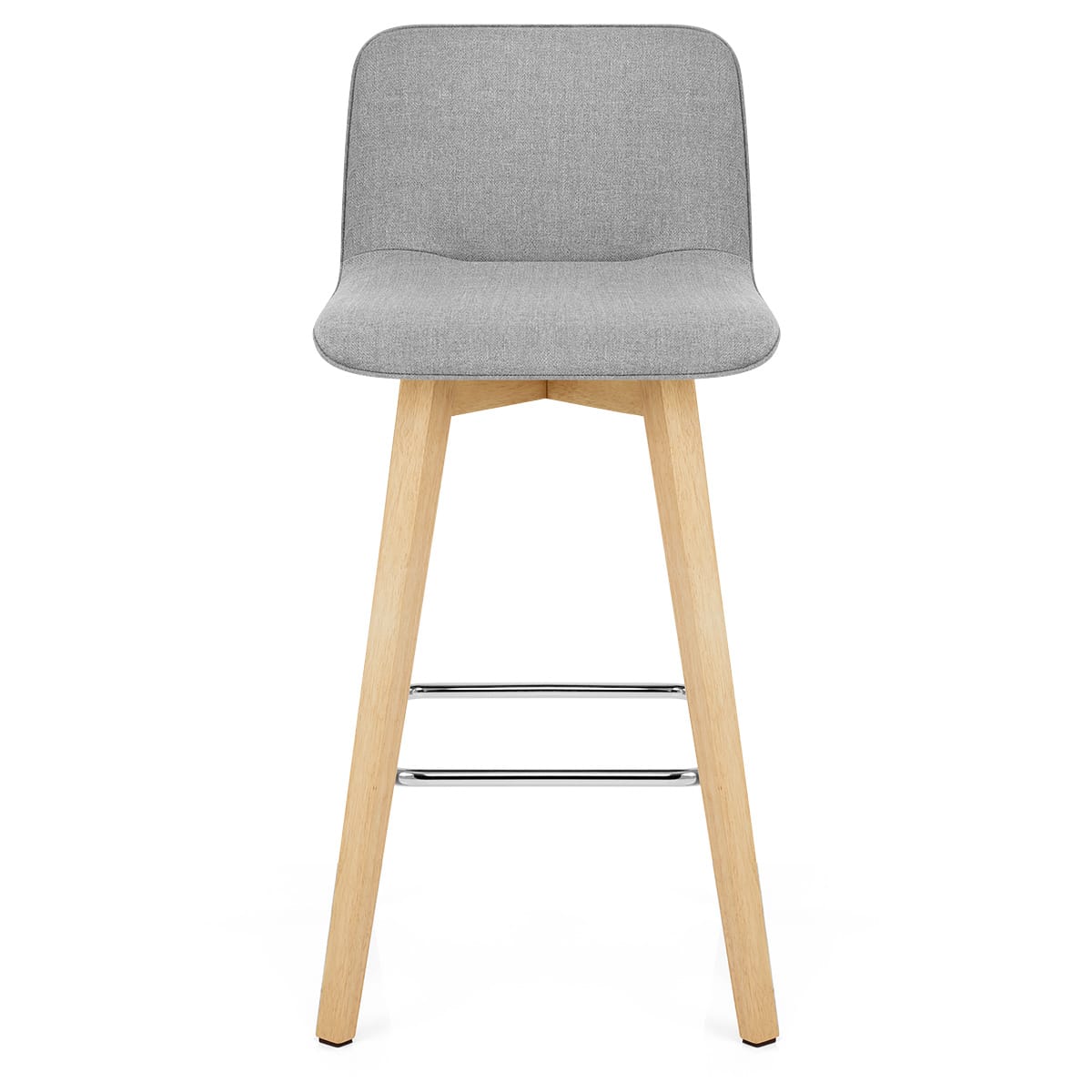 Sgabello Tessuto Legno - Tide Grigio