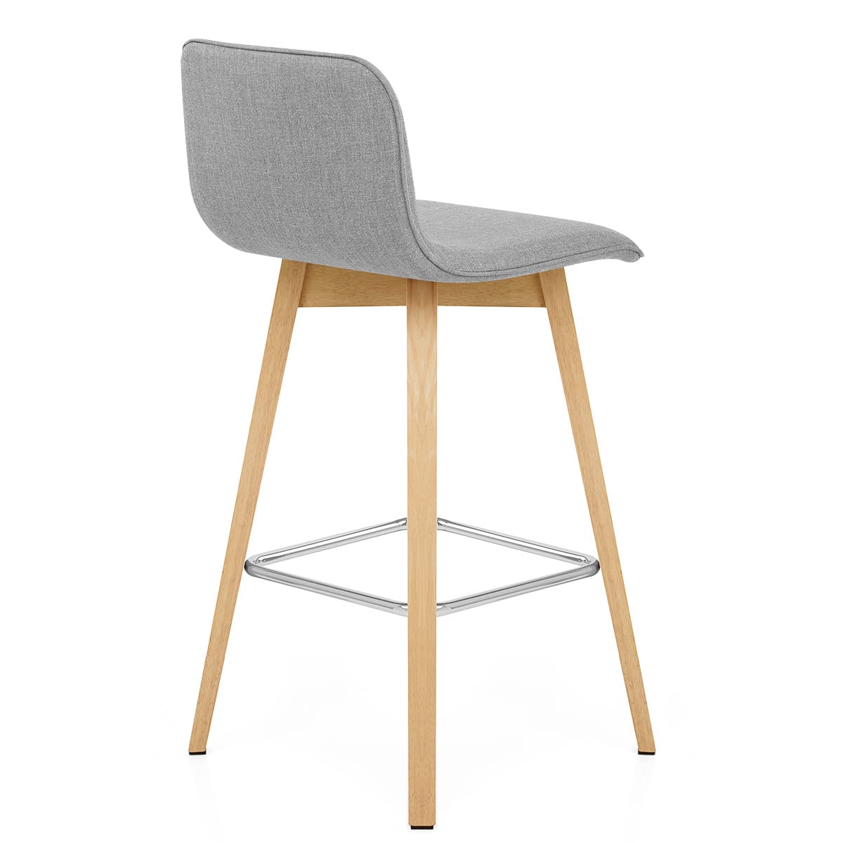 Sgabello Tessuto Legno - Tide Grigio