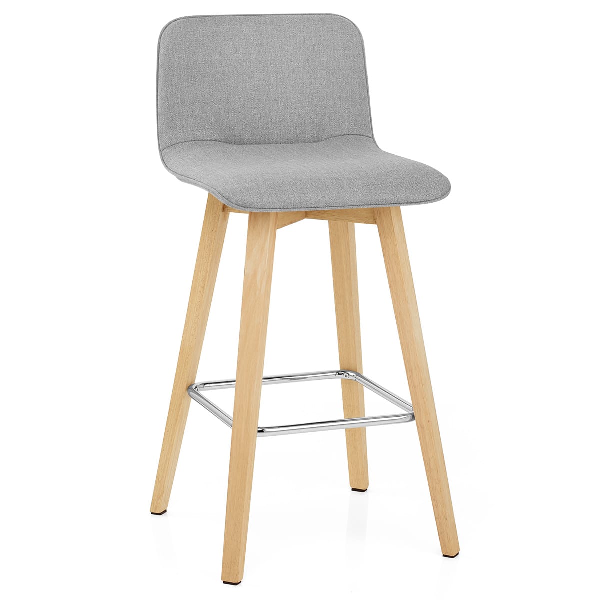 Sgabello Tessuto Legno - Tide Grigio