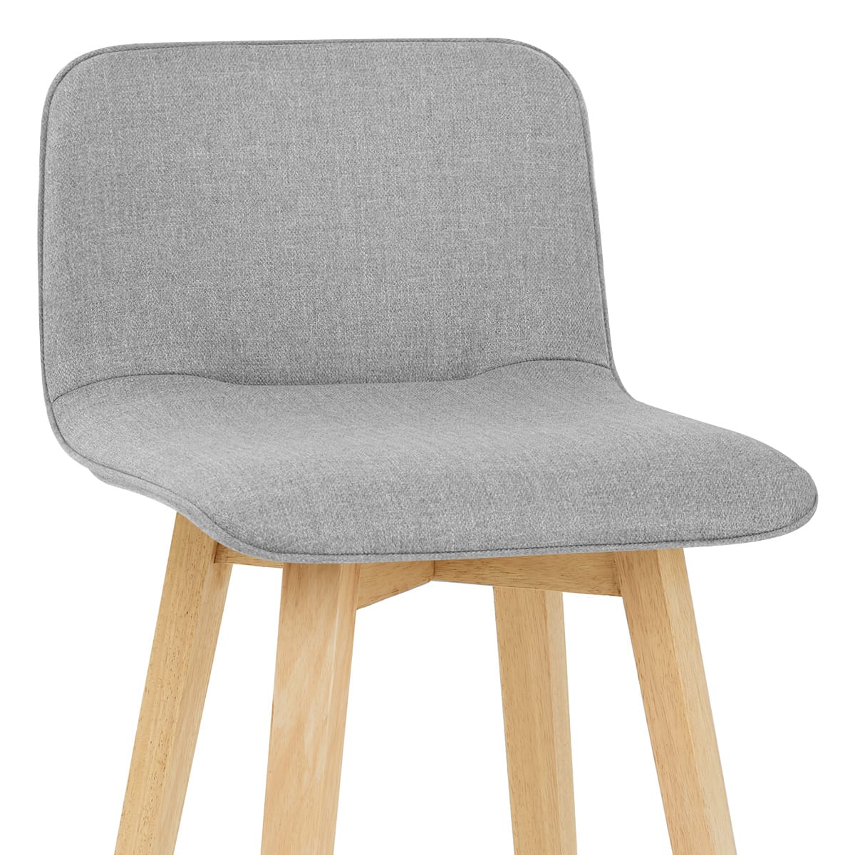 Sgabello Tessuto Legno - Tide Grigio