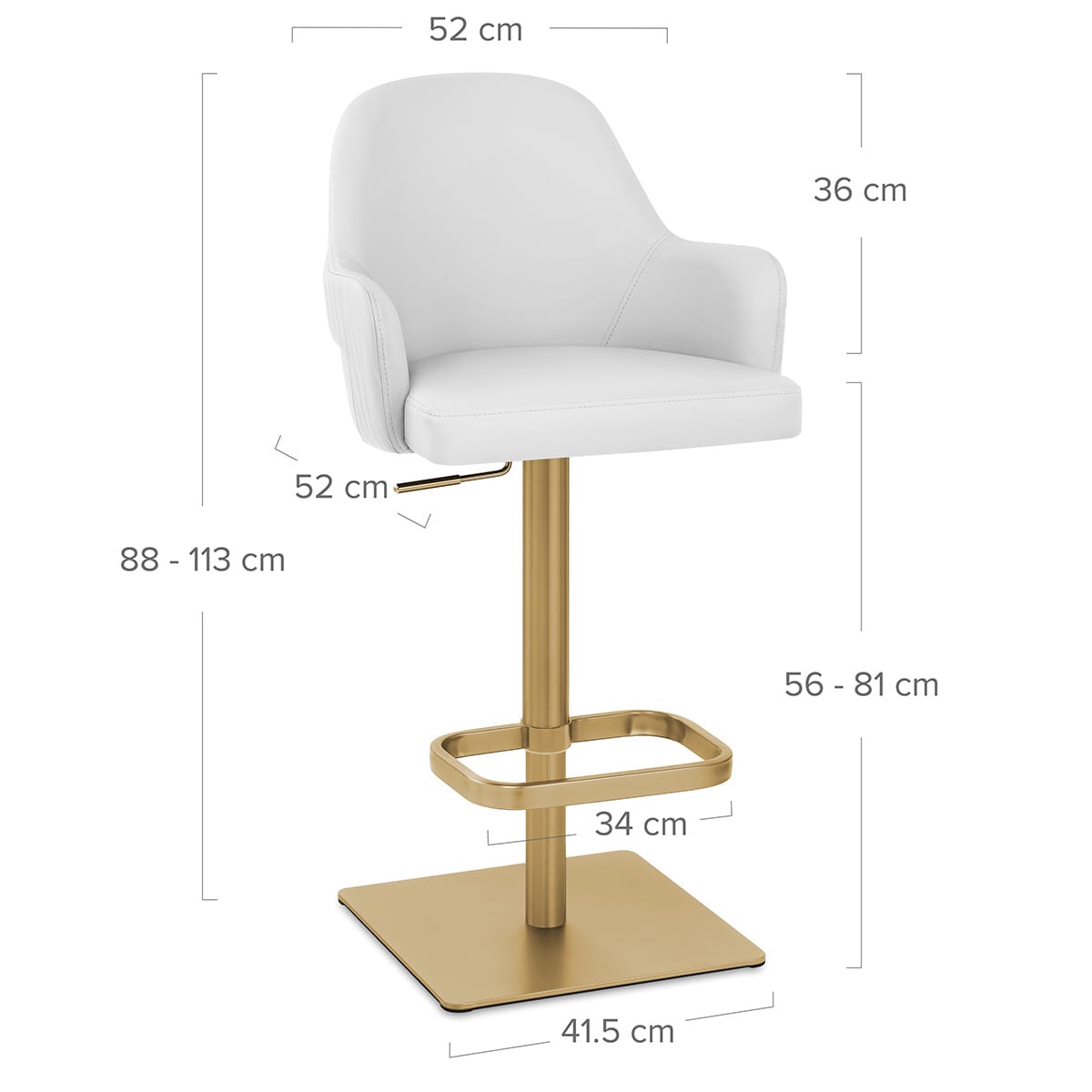 Sgabello Oro - Toni Bianco