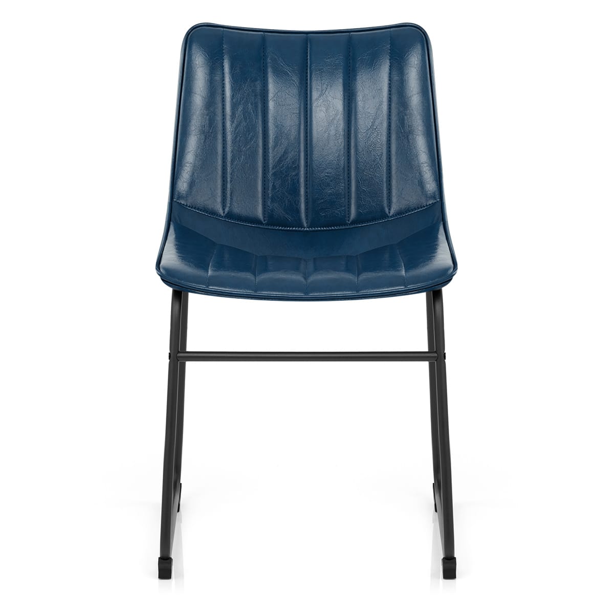Sedia Ecopelle Anticata Satinata - Tucker Blu