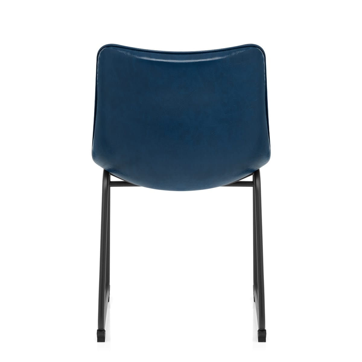 Sedia Ecopelle Anticata Satinata - Tucker Blu