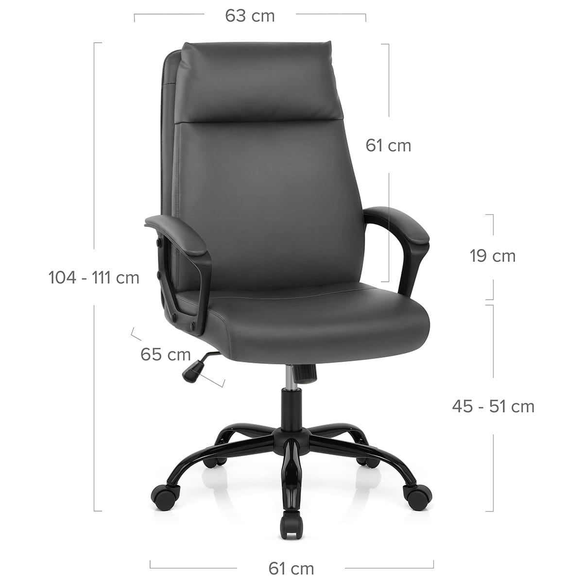 Sedia da Ufficio - Turin Grigio