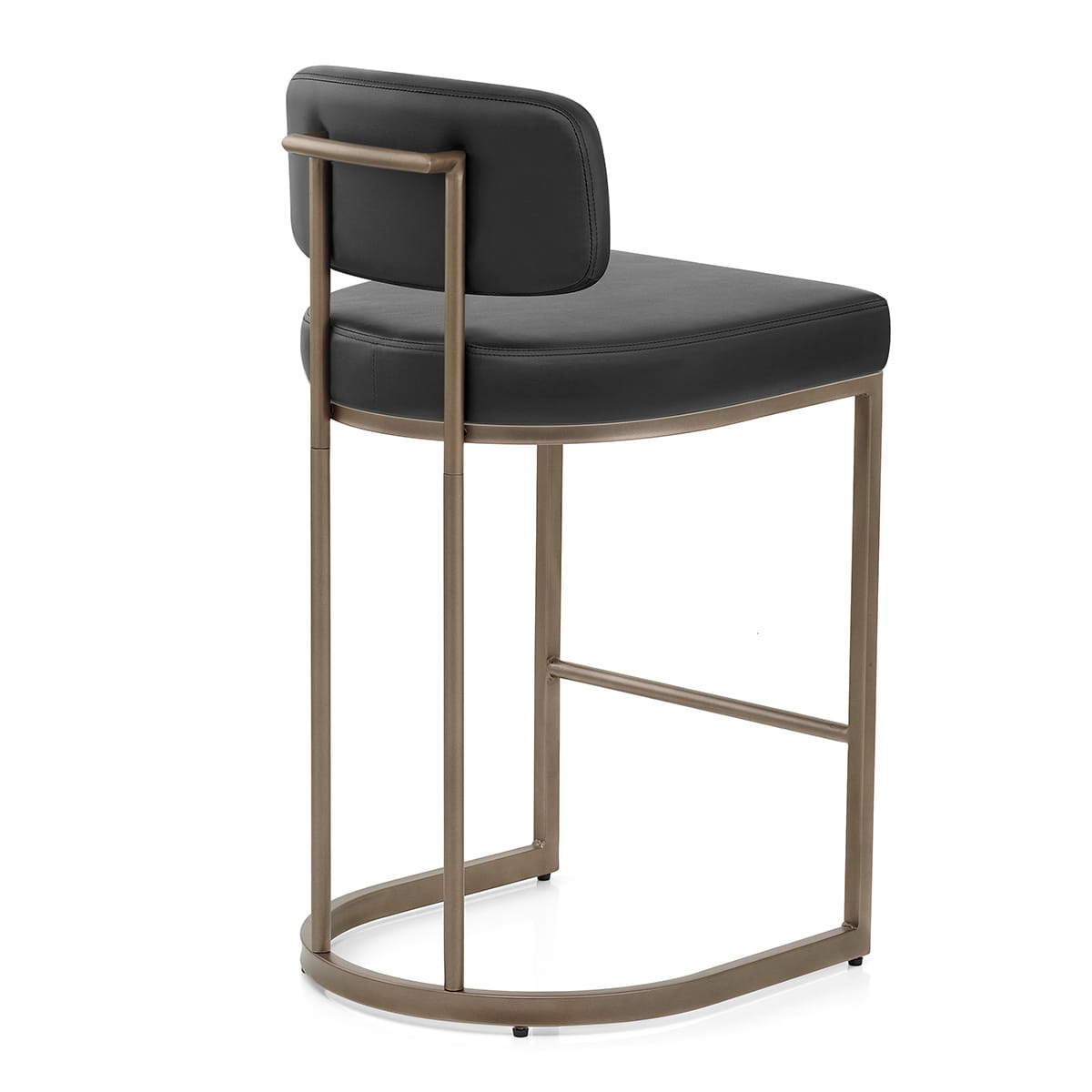 Sgabello Ecopelle - Verve Nero