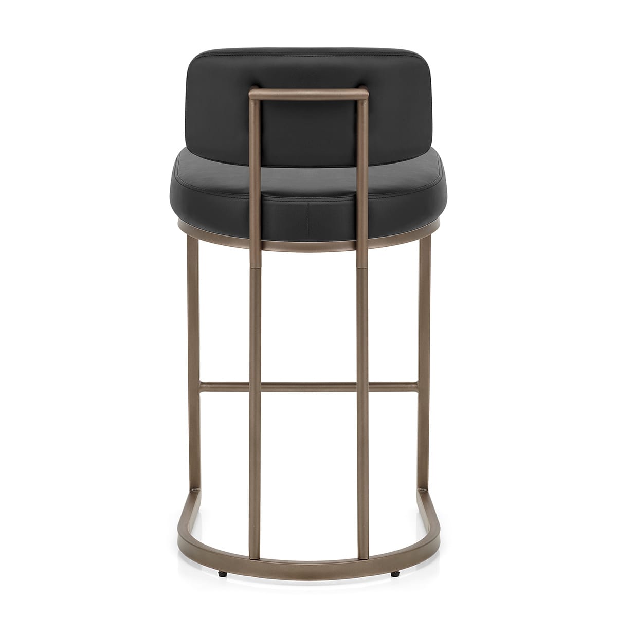 Sgabello Ecopelle - Verve Nero