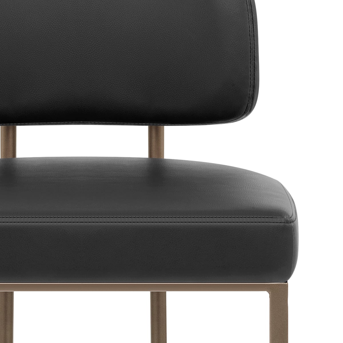 Sgabello Ecopelle - Verve Nero