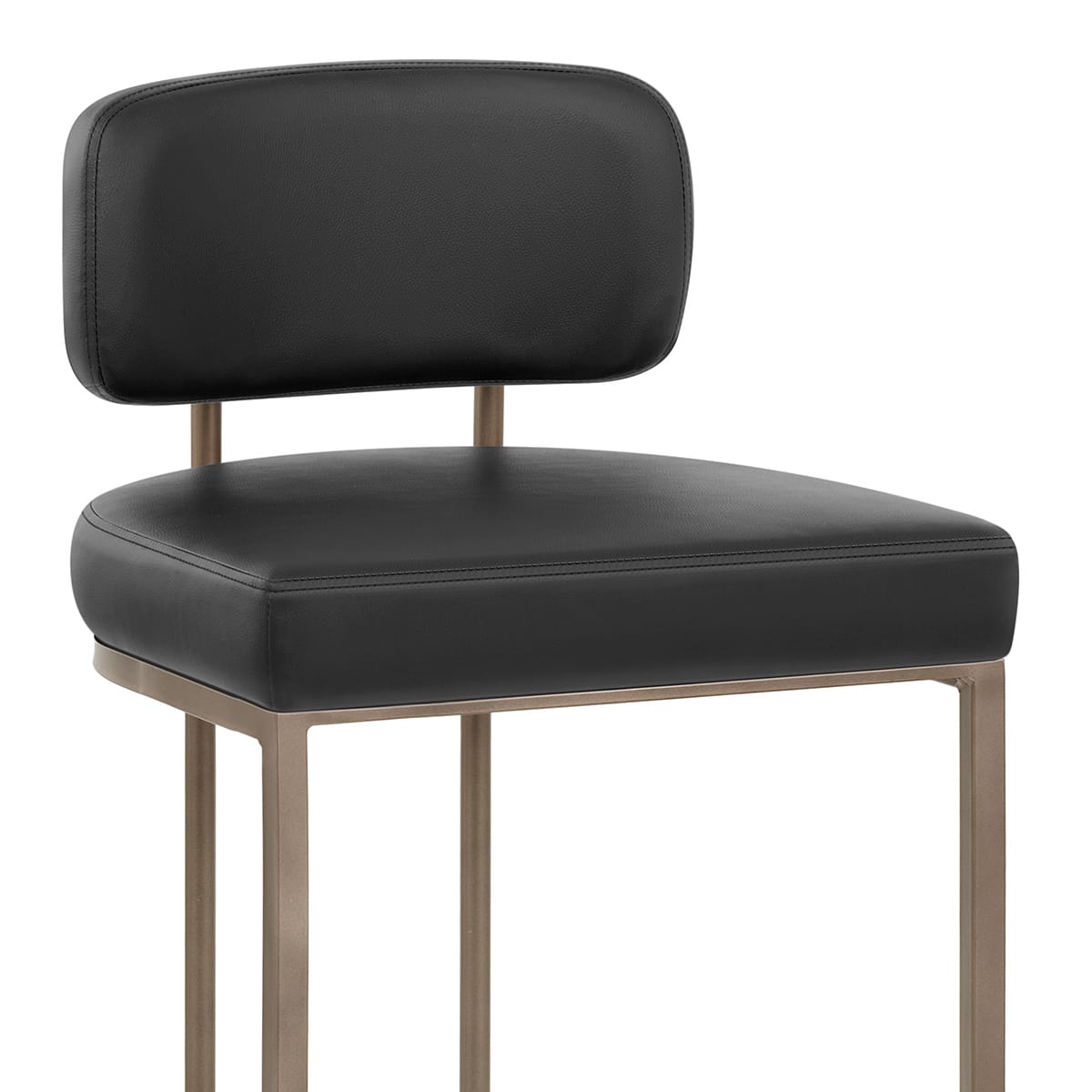 Sgabello Ecopelle - Verve Nero