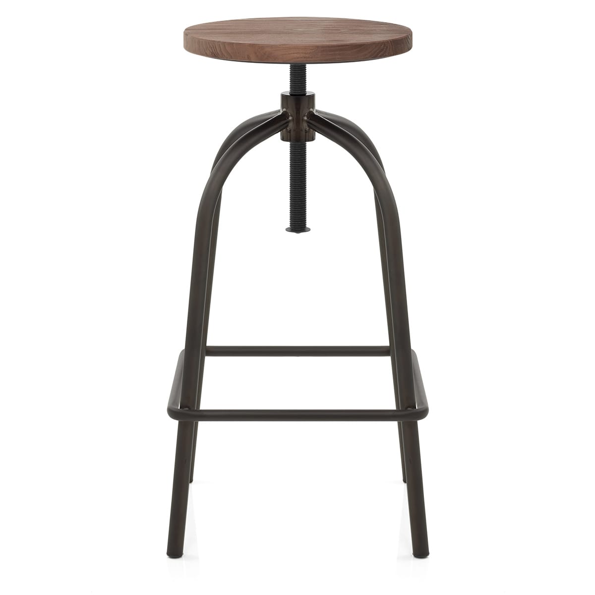 Sgabello Legno Metallo - Vice Industrial Nero