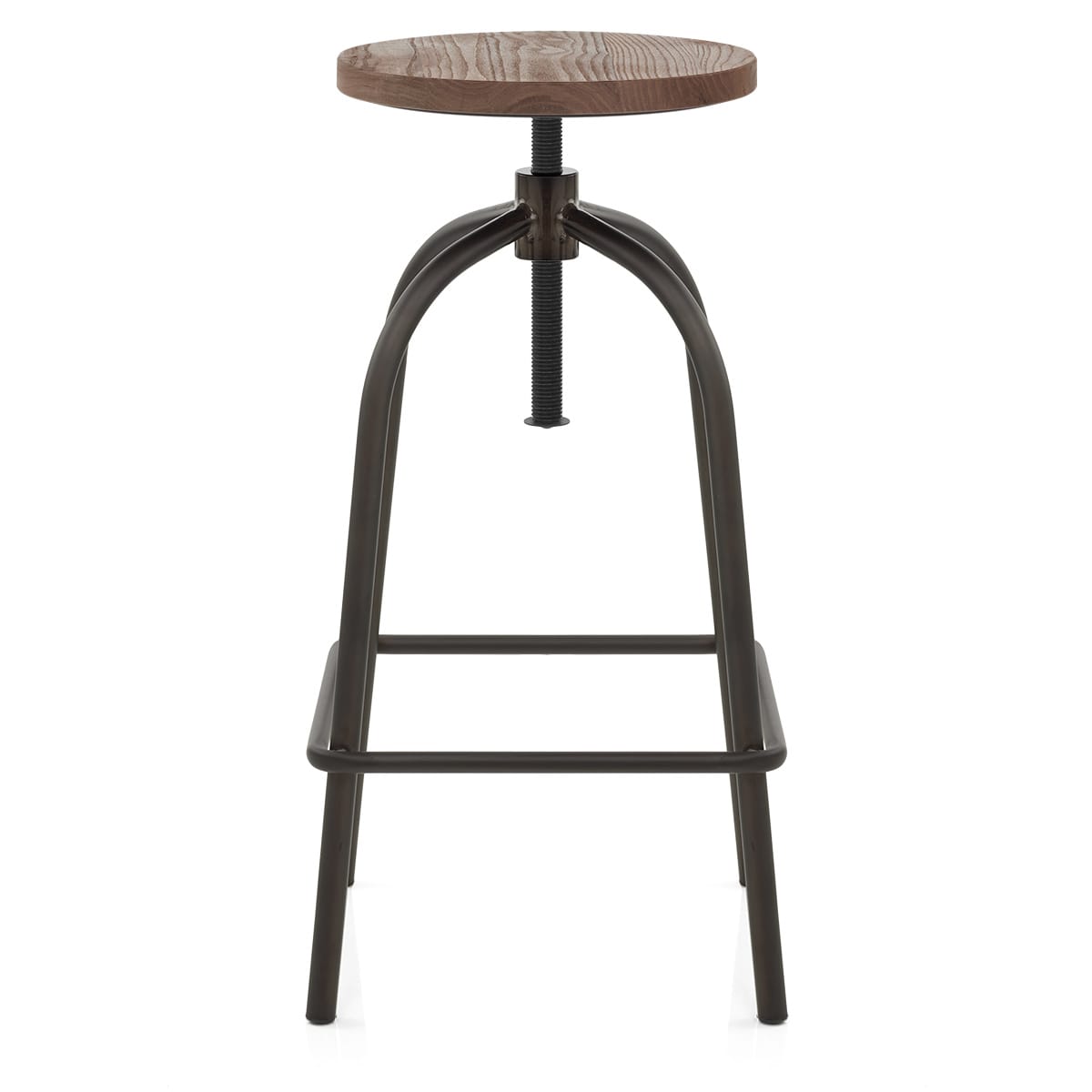 Sgabello Legno Metallo - Vice Industrial Nero