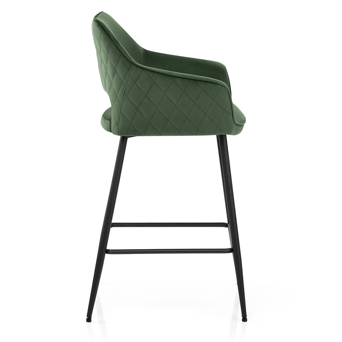 Sgabello Velluto - Viola Verde