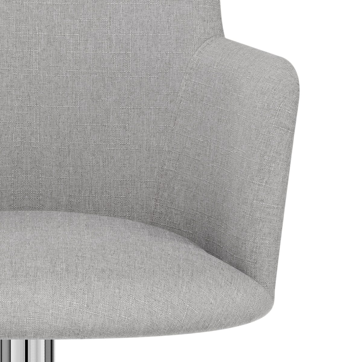 Sgabello Tessuto Cromato - Vogue Grigio