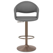 Sgabello Ecopelle - Washington Grigio scuro
