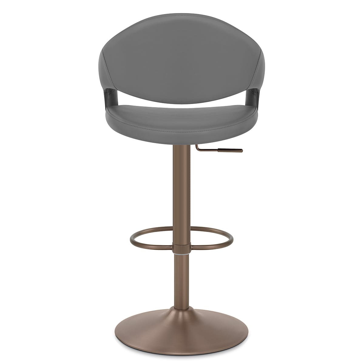 Sgabello Ecopelle - Washington Grigio scuro